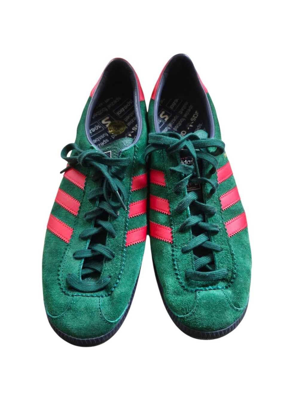 Adidas Spezial Blackburn Green Red Suede Sneakers Men's US 13.5